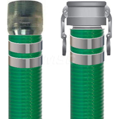 Liquid Suction & Discharge Hose; Inside Diameter (Inch): 4; Length (Feet): 25; Outside Diameter (Decimal Inch): 4.5600; Material: PVC; Working Pressure (psi): 50.000; Vacuum Rating: 29 In. Hg; Color: Green; Minimum Temperature (F): -23.000; Maximum Temper