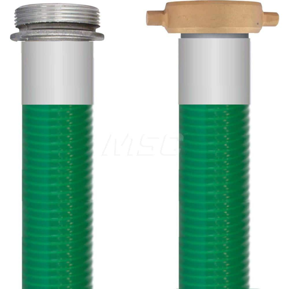 Liquid Suction & Discharge Hose; Inside Diameter (Inch): 4; Length (Feet): 20; Outside Diameter (Decimal Inch): 4.5600; Material: PVC; Working Pressure (psi): 50.000; Vacuum Rating: 29 In. Hg; Color: Green; Minimum Temperature (F): -23.000; Maximum Temper