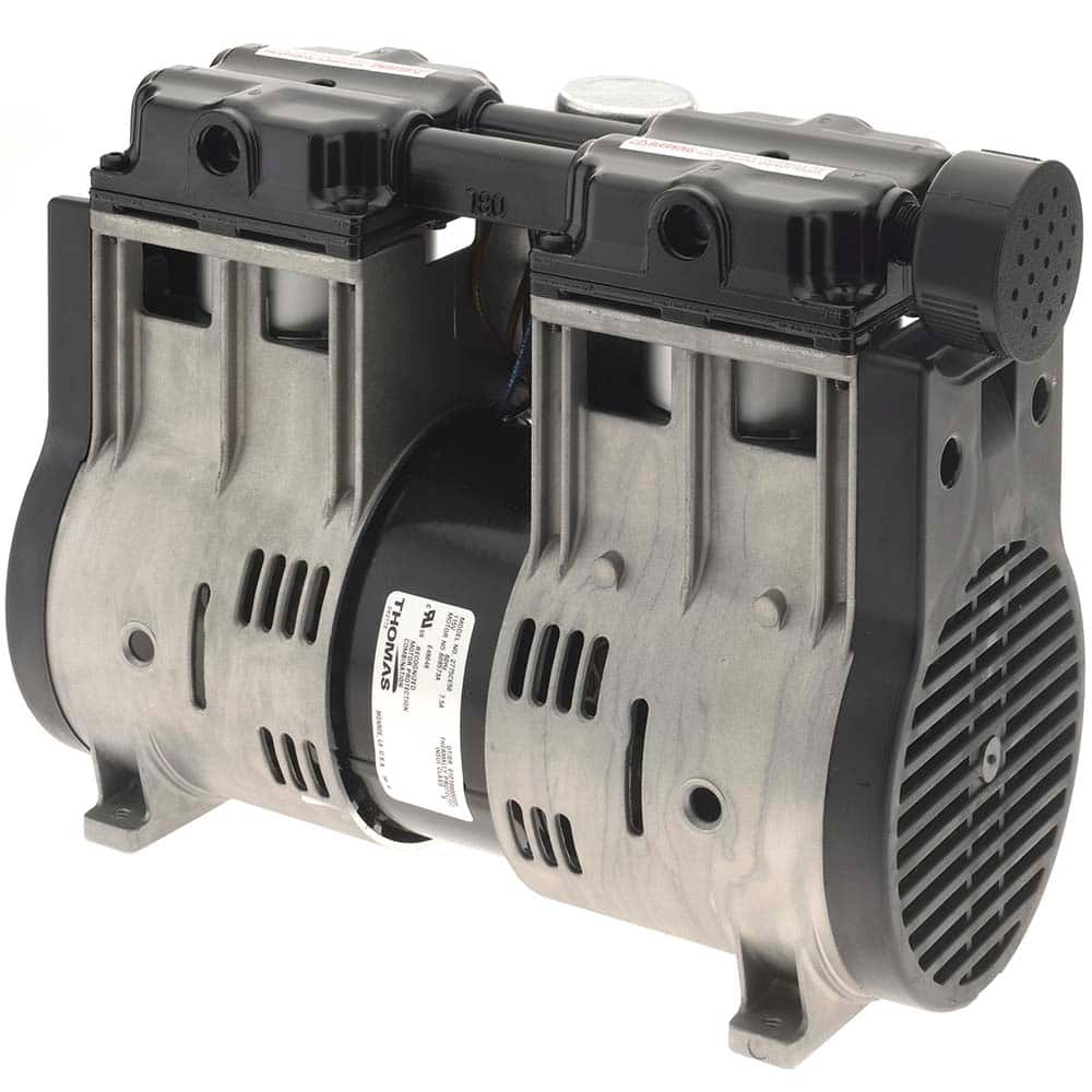 Thomas - Piston-Type Vacuum Pumps Type: Vacuum Voltage: 115 VAC - Makers Industrial Supply