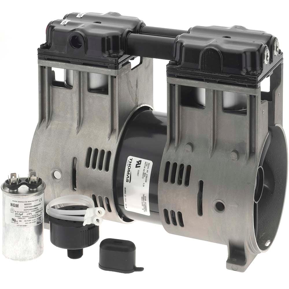 Thomas - Piston-Type Vacuum Pumps Type: Vacuum Voltage: 115 VAC - Makers Industrial Supply