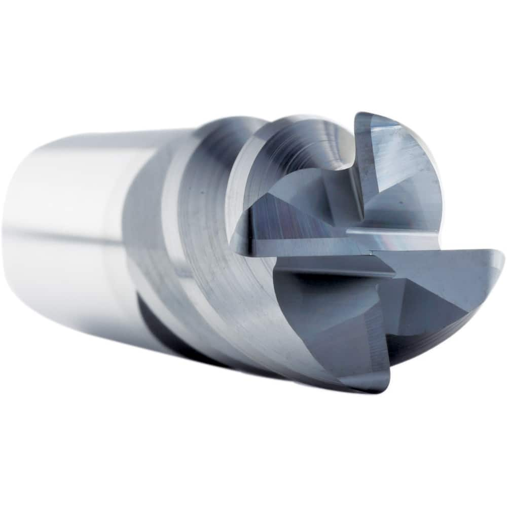 Corner Radius End Mill: 3/4″ Dia, 2-1/4″ LOC, 0.02″ Radius, 4 Flutes, Solid Carbide 5″ OAL, 3/4″ Shank Dia, 35 ° Helix, AlCrN Coated, Corner Radius End, Centercutting, Series SAP