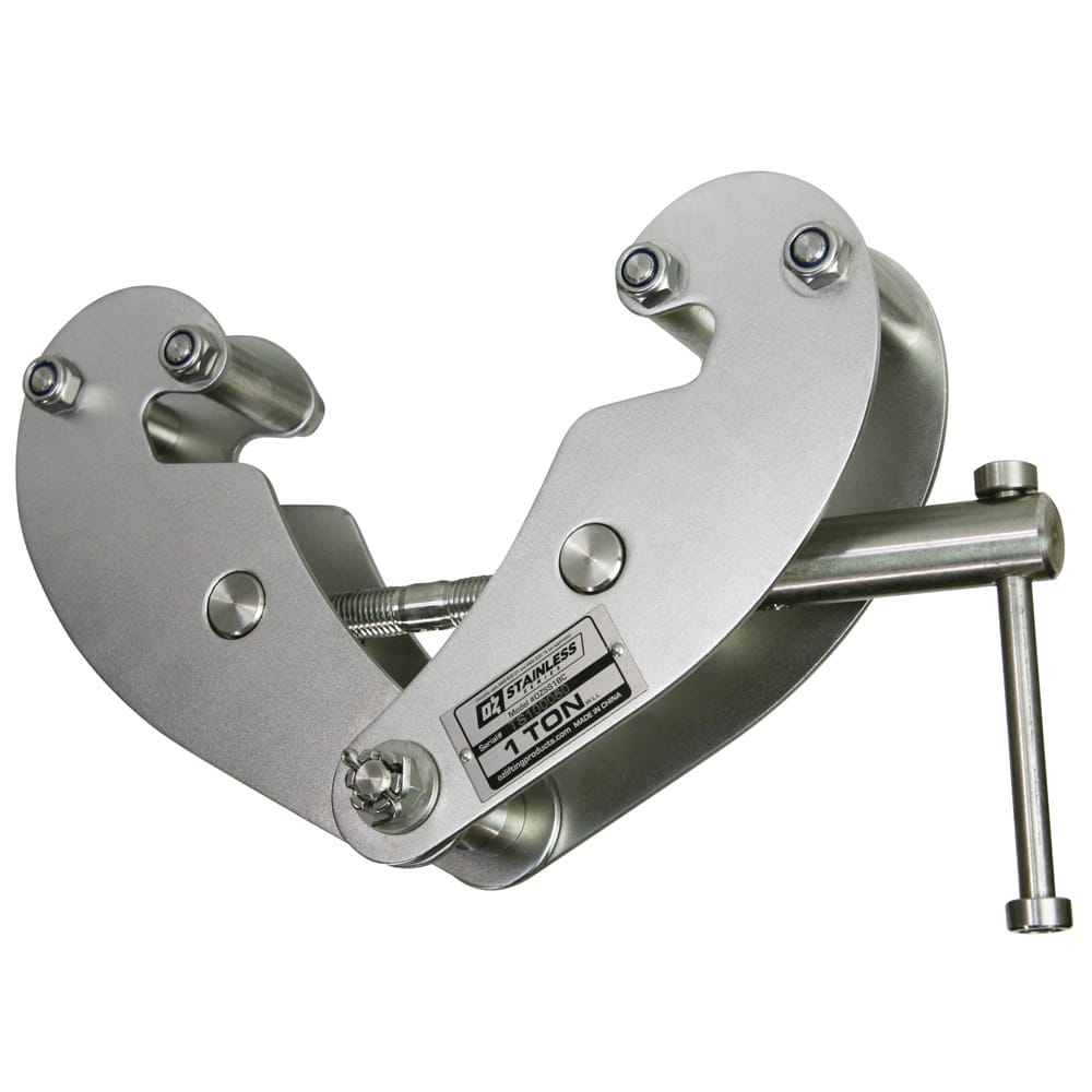 OZ Lifting Products - Beam Clamps & C-Clamps Type: Beam Clamp Maximum Flange Thickness: 0.9400 (Decimal Inch) - Makers Industrial Supply