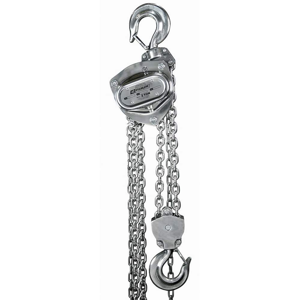 OZ Lifting Products - Manual Hoists-Chain, Rope & Strap Type: Hand Chain Hoist Lifting Material: Chain - Makers Industrial Supply