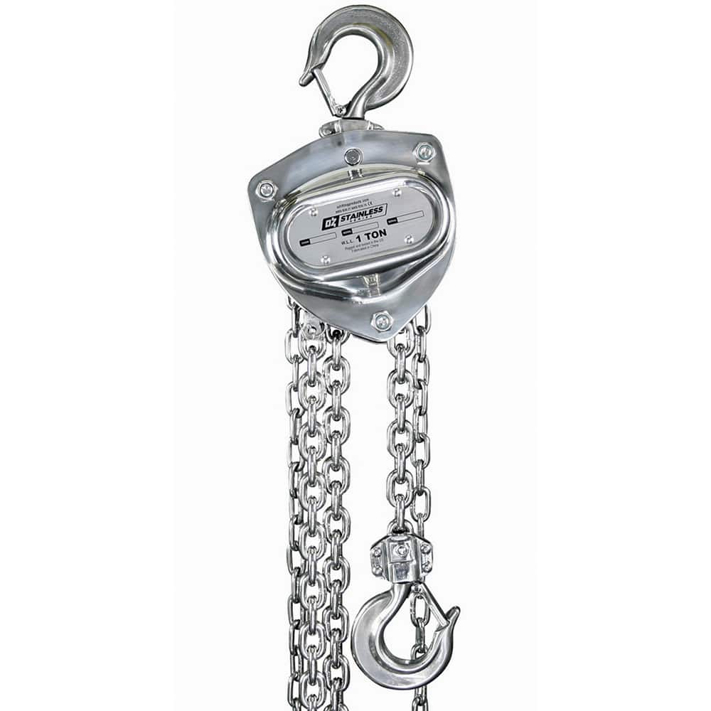 OZ Lifting Products - Manual Hoists-Chain, Rope & Strap Type: Hand Chain Hoist Lifting Material: Chain - Makers Industrial Supply