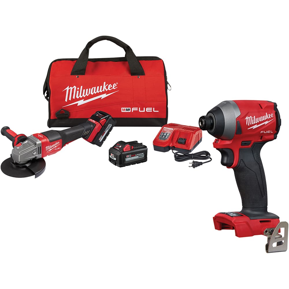 Milwaukee Tool - Angle & Disc Grinders Type of Power: Cordless Wheel Diameter (Inch): 4-1/2 - 6 - Makers Industrial Supply