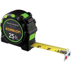 Komelon - 25' x 1" Yellow Blade Tape Measure - Makers Industrial Supply