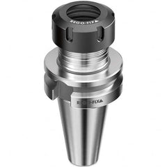 Collet Chuck: 2 to 20 mm Capacity, ER Collet, Dual Contact Taper Shank 70 mm Projection, 0.003 mm TIR, Balanced to 25,000 RPM, Through Coolant