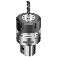 Collet Chuck: 1 to 13 mm Capacity, ER Collet, Hollow Taper Shank 55 mm Projection, 0.003 mm TIR, Balanced to 25,000 RPM, Through Coolant