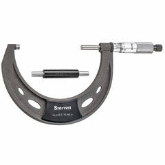 Starrett - Mechanical Outside Micrometers Minimum Measurement (mm): 75.00 Maximum Measurement (mm): 100.00 - Makers Industrial Supply