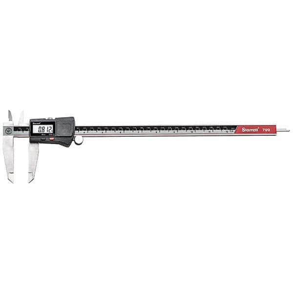 Starrett - 0 to 12" Range, 0.01mm Resolution, Electronic Caliper - Makers Industrial Supply