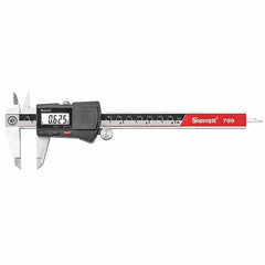 Starrett - 0 to 6" Range, 0.01mm Resolution, Electronic Caliper - Makers Industrial Supply