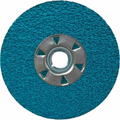 VSM - 5" Diam, 7/8" Hole, 36 Grit Ceramic Fiber Disc - Makers Industrial Supply