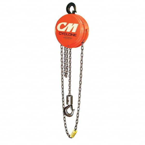 Cyclone - 12,000 Lb Capacity, 20' Lift Height, Chain Manual Hoist - Makers Industrial Supply