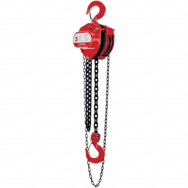 Coffing - 3,000 Lb Capacity, 20' Lift Height, Chain Manual Hoist - Makers Industrial Supply