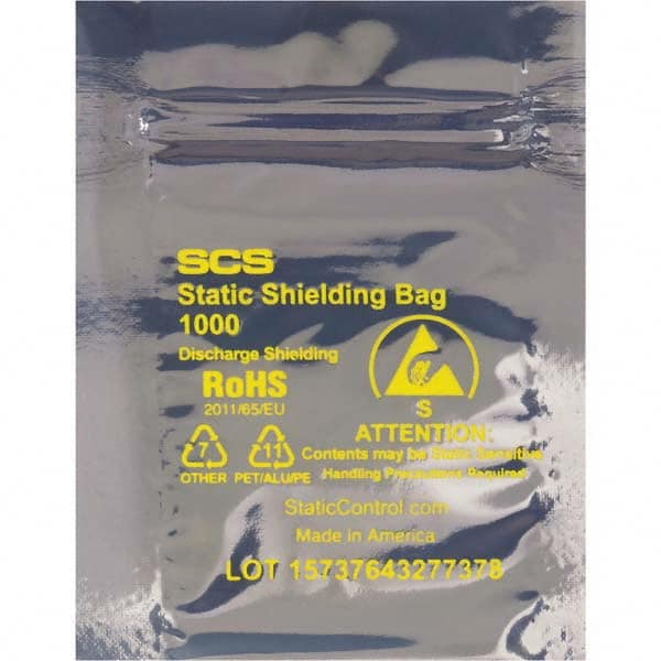 Value Collection - Pack of (100) 6 x 8" 3 mil Anti-Static Poly Bags - Makers Industrial Supply