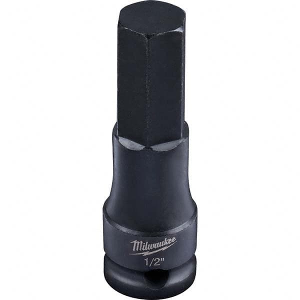 Milwaukee Tool - Impact Hex & Torx Bit Sockets Drive Size (Inch): 3/8 Hex Size (Inch): 1/2 - Makers Industrial Supply