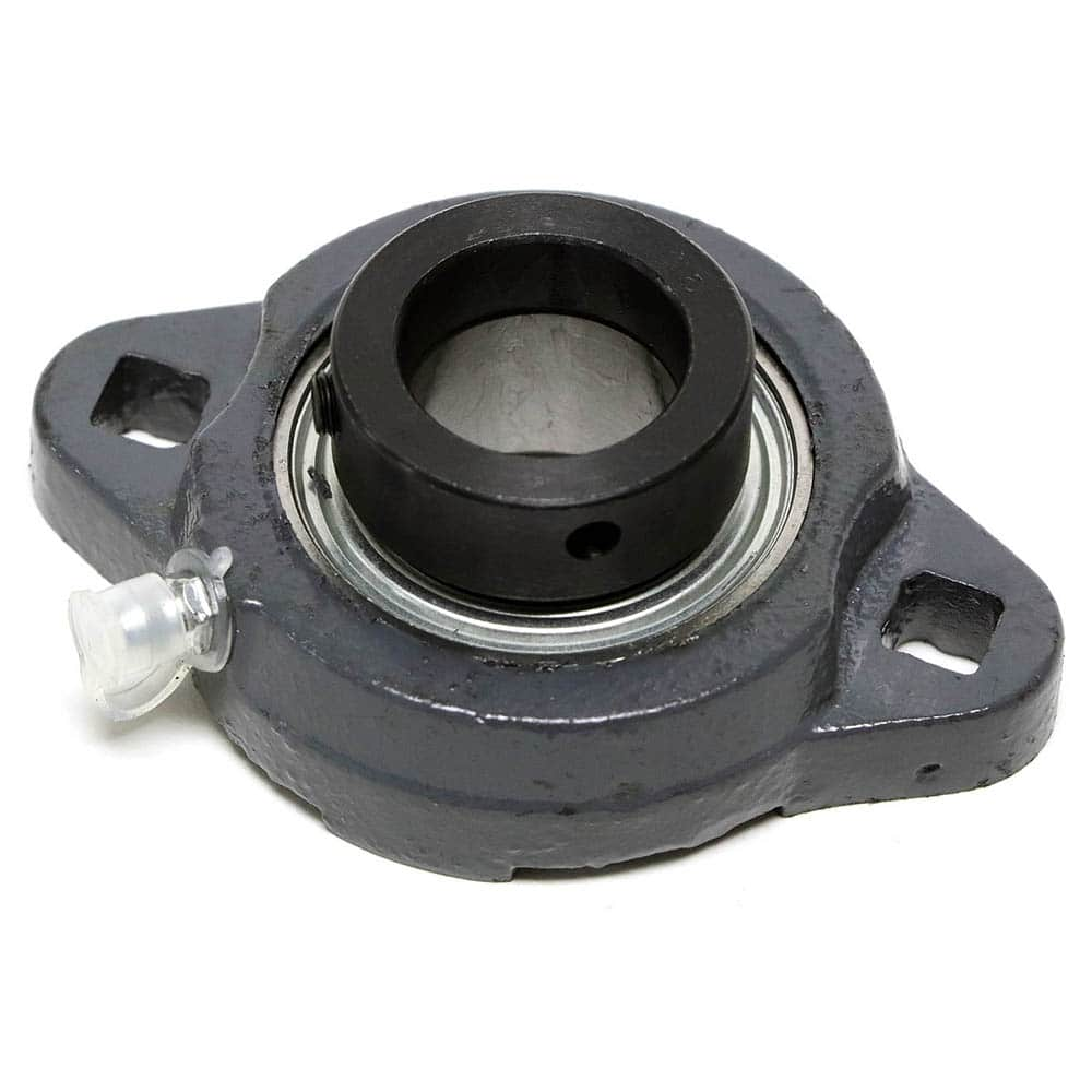 Shuster - SALF205-16G H4, 1" ID, 69mm OAL x 98mm OAH34.5mm Wide, 2-Bolt Flange Bearing - Exact Industrial Supply