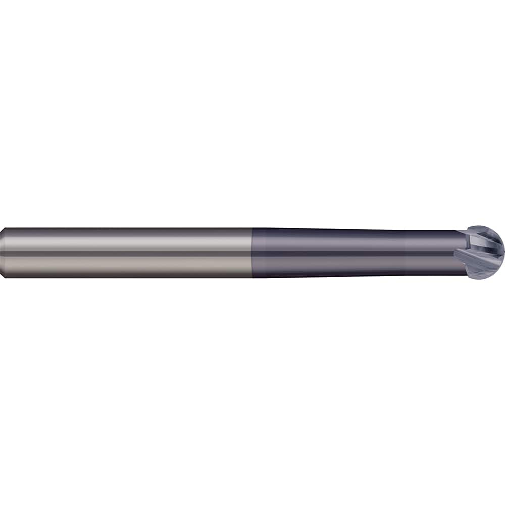 Micro 100 - 10mm Diam 220° Wrap Angle 6.7mm LOC 4-Flute AlTiN Finish Undercut End Mill - Exact Industrial Supply