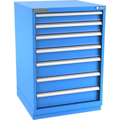 Storage Cabinet: 28-1/4″ Wide, 28-1/2″ Deep, 41-3/4″ High 440 lb Capacity, 7 Drawer