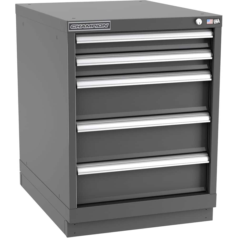 Storage Cabinet: 22-3/16″ Wide, 28-1/2″ Deep, 29-7/8″ High 440 lb Capacity, 5 Drawer