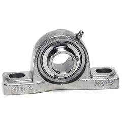 Shuster - SUCSP204-12, 3/4" ID, 5" OAL x 65mm OAH x 1-1/2" Wide, Ball Bearing Pillow Block - Exact Industrial Supply