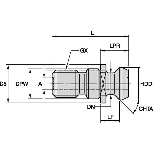 RK40ISBM PULL STUD SK40 ISO7388/2 TYPE B - Makers Industrial Supply