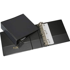 Ability One - Ring Binders; Binder Type: View ; Capacity: 3" ; Color: Black ; Material: Vinyl ; Size: 8-1/2 x 11 - Exact Industrial Supply