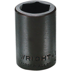 Wright Tool & Forge - Impact Sockets; Drive Size: 1/2 ; Size (mm): 19.0000 ; Type: Standard ; Style: Impact Socket ; Style: Impact Socket ; Style: Impact Socket - Exact Industrial Supply