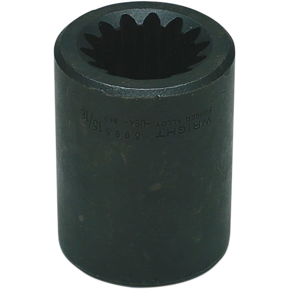 Wright Tool & Forge - Impact Sockets; Drive Size: #5 Spline ; Size (Inch): 15/16 ; Type: Standard ; Style: Impact Socket ; Style: Impact Socket ; Style: Impact Socket - Exact Industrial Supply