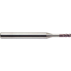 M.A. Ford - Corner Radius & Corner Chamfer End Mills; Mill Diameter (mm): 3.00 ; Mill Diameter (Decimal Inch): 0.1181 ; End Type: Corner Radius ; Corner Radius (mm): 0.500 ; Corner Radius (Inch): .020 ; Number of Flutes: 4 - Exact Industrial Supply