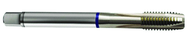 M10x1.0 6H 3-Flute Cobalt Blue Ring Spiral Point Plug Tap-Bright - Makers Industrial Supply