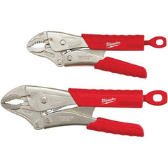 Milwaukee Tool - Plier Sets Set Type: Locking Pliers Number of Pieces: 2 - Makers Industrial Supply