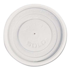 DART - Polystyrene Vented Hot Cup Lids, 4 oz Cups, White, 100/Pack, 10 Packs/Carton - Makers Industrial Supply