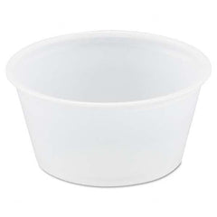 DART - Polystyrene Portion Cups, 2 oz, Translucent, 250/Bag, 10 Bags/Carton - Makers Industrial Supply