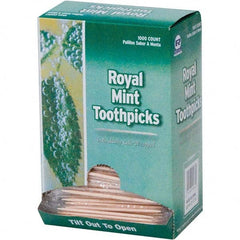 Royal Paper - Toiletries Type: Wood Toothpicks Container Type: Box - Makers Industrial Supply