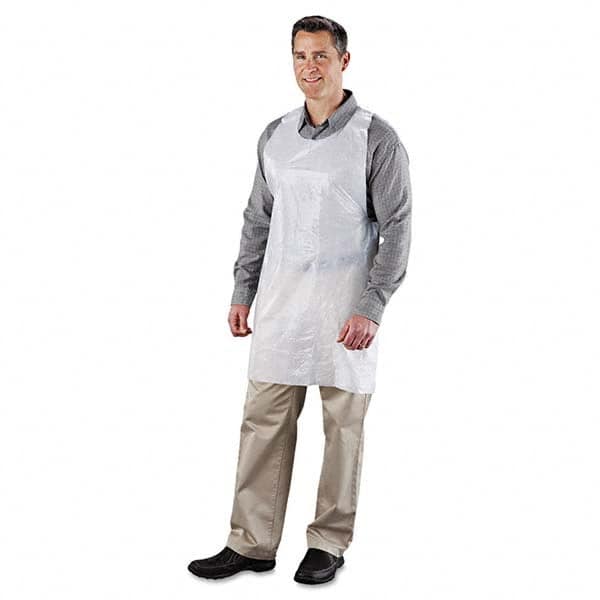 Royal Paper - Disposable & Chemical Resistant Aprons Garment Style: Bib Apron Garment Type: NonChemical Resistant - Makers Industrial Supply