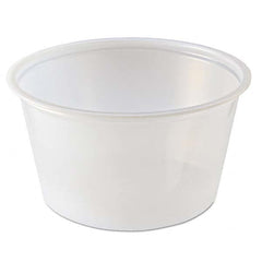 Fabri-Kal - Portion Cups, 4 oz, Clear, 125/Sleeve, 20 Sleeves/Carton - Makers Industrial Supply