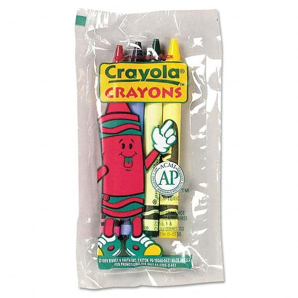 Crayola - Markers & Paintsticks Type: All Purpose Wax Crayon Color: Blue; Green; Red; Yellow - Makers Industrial Supply