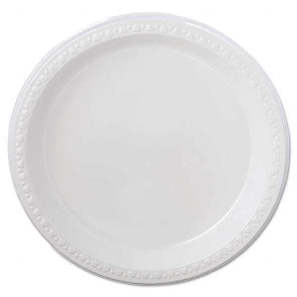 Chinet - Heavyweight Plastic Plates, 9" Diam, White, 125/Pack, 4 Packs/CT - Makers Industrial Supply