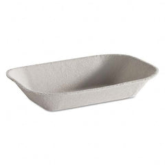 Chinet - Savaday Molded Fiber Food Tray, Beige, 7x5, 250/BG, 4 BG/CT - Makers Industrial Supply