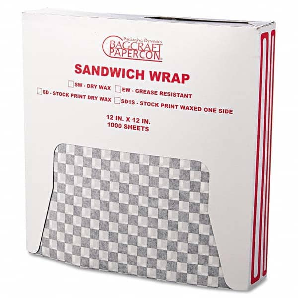 Bagcraft Papercon - Foil & Plastic Wrap Breakroom Accessory Type: Paper Wrap For Use With: Food Protection - Makers Industrial Supply