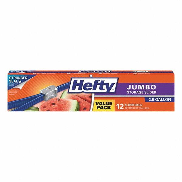 Hefty - Reclosable Food & Sandwich Bags Volume Capacity: 2.5 Gal. Width (Inch): 14-3/8 - Makers Industrial Supply