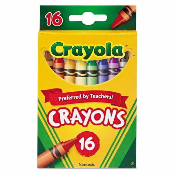 Crayola - Markers & Paintsticks Type: All Purpose Wax Crayon Color: Assorted - Makers Industrial Supply