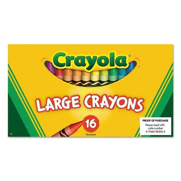 Crayola - Markers & Paintsticks Type: All Purpose Wax Crayon Color: Assorted - Makers Industrial Supply