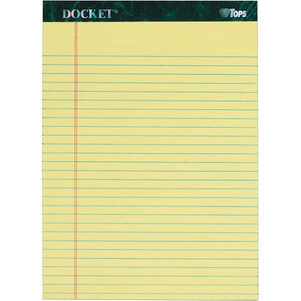 TOPS - Note Pads, Writing Pads & Notebooks Writing Pads & Notebook Type: Writing Pad Size: 8-1/2 x 11-3/4 - Makers Industrial Supply