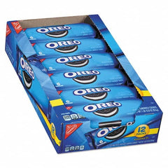 Nabisco - Snacks, Cookies, Candy & Gum Breakroom Accessory Type: Cookies Breakroom Accessory Description: Oreo Cookies Single Serve Packs, Chocolate, 2.4oz Pack, 6 Cookies/Pack, 12Pk/Bx - Makers Industrial Supply