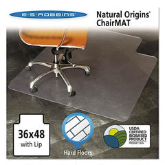 ES Robbins - Chair Mats Style: Straight Edge Shape: Rectangular - Makers Industrial Supply