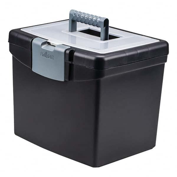 Storex - Compartment Storage Boxes & Bins Type: File Boxes-Portable Number of Compartments: 1.000 - Makers Industrial Supply