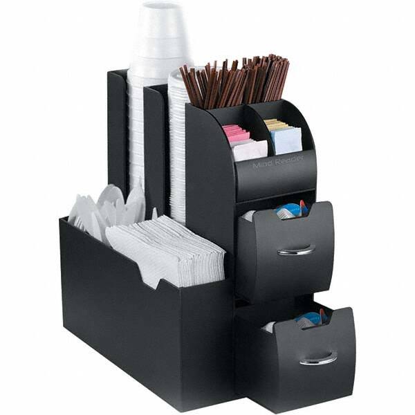 Mind Reader - Condiments & Dispensers Breakroom Accessory Type: Condiment Dispenser Breakroom Accessory Description: Coffee Condiment Caddy Organizer - Makers Industrial Supply