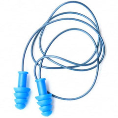 Cordova - 100 1-Pack Pairs Reusable Corded 27 dB Flanged Earplugs - Makers Industrial Supply